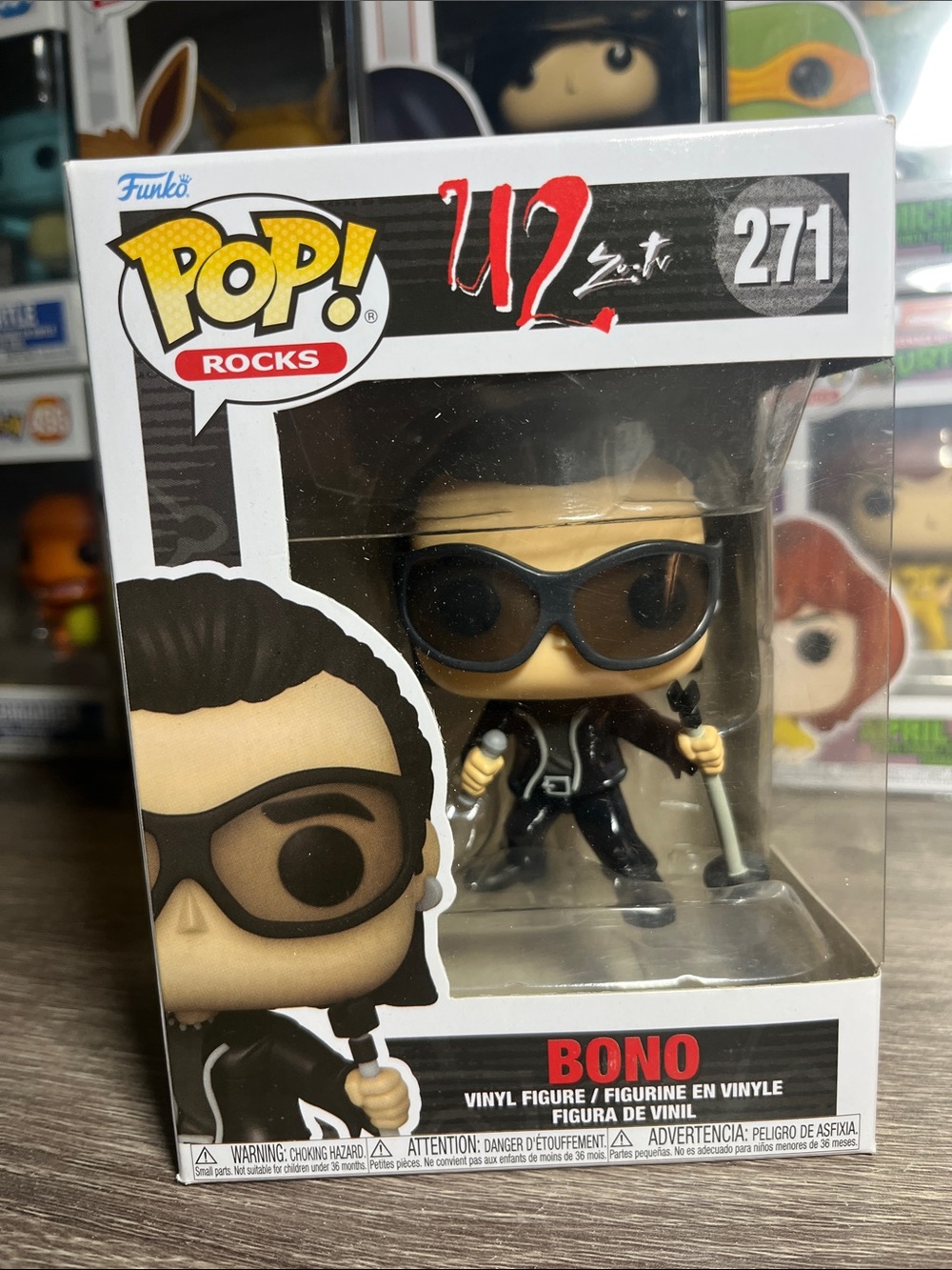 Funko Pop! Rocks Bono Vinyl Figure - Black, Cream